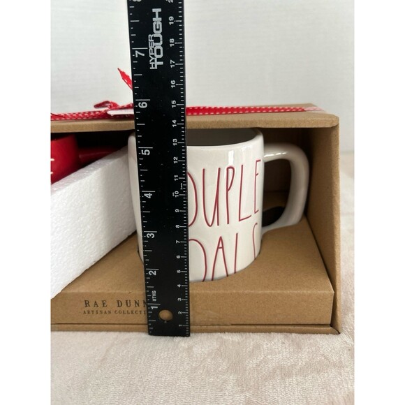 Rae Dunn Artisan Collection by Magenta Set of 2 “Couple Goals” Ceramic Mugs. NEW - Picture 7 of 7